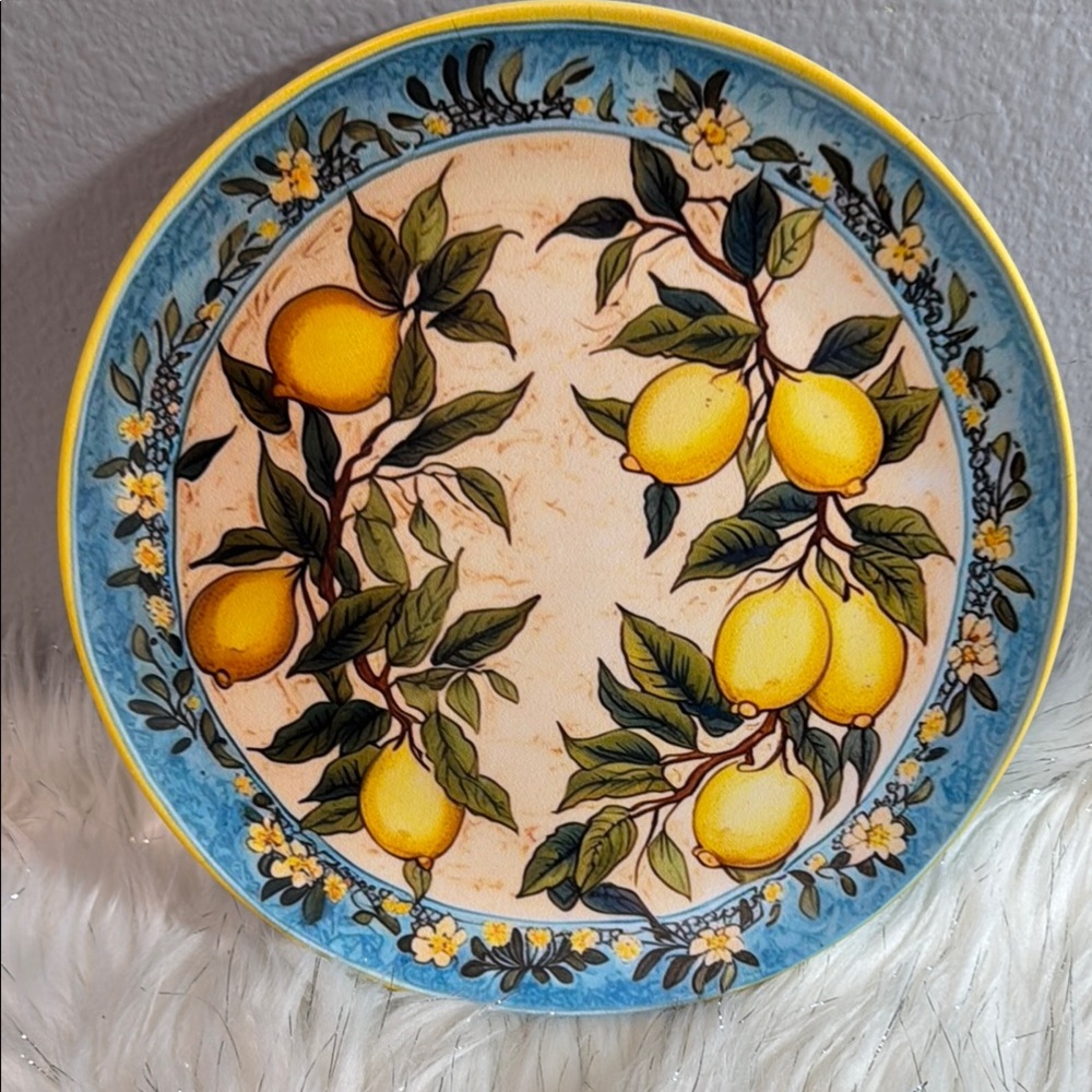 Lemon ThermoSaf Plate - Lemon Themed Plates for Zesty Summer